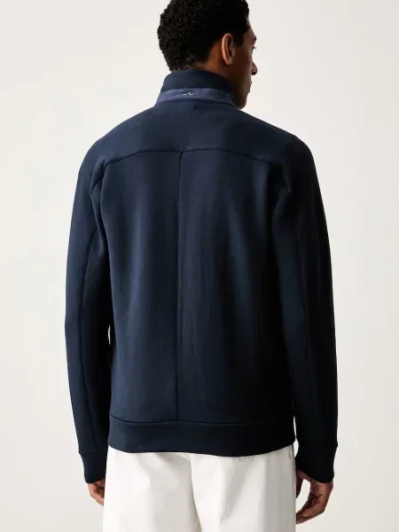 Paul&Shark bluza rozpinana z modalem granatowa