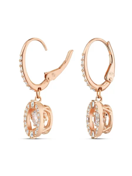 Kolczyki Swarovski różowe