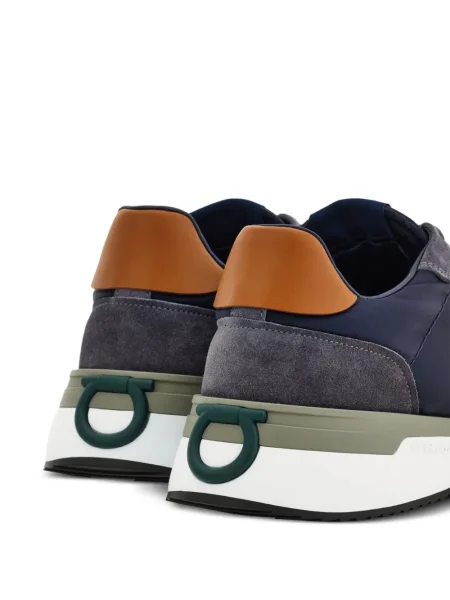 Велурени маратонки Ferragamo синьо