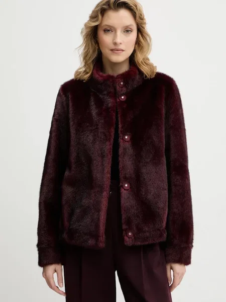 Guess kurtka LUNA przejściowa bordowy