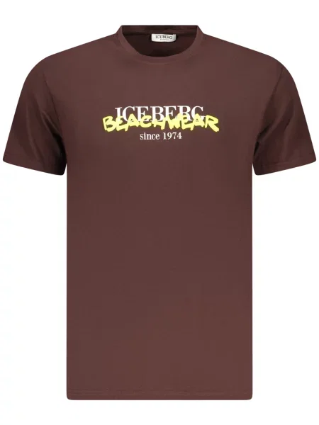 Majica Iceberg s kratkimi rokavi rjava