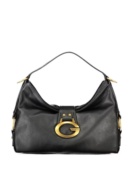 Geantă shopper Guess cu autograf negru