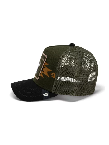 Goorin Bros czapka z daszkiem trucker z dodatkiem wełny Canyon Outlaw zielona