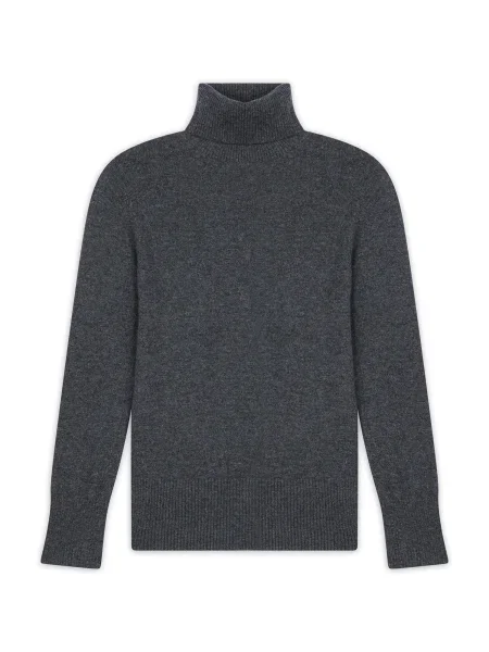 JUST CASHMERE Pulover Lexie pegasto siva