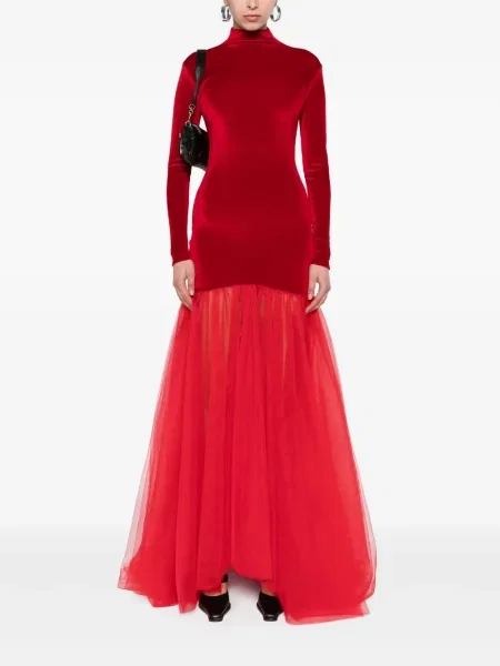 Rochie Atu Body Couture de catifea roșu