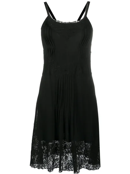 Krajkové oblekové šaty Christian Dior Pre-owned černé