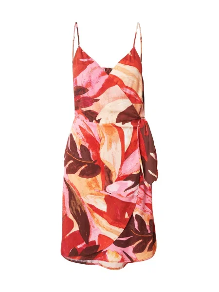 ONLY Rochie de vară ONLAlma nisipiu / maro / roz pitaya / ruginiu roșu