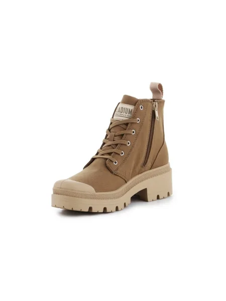 Pantofi Palladium din țesătură twill maro