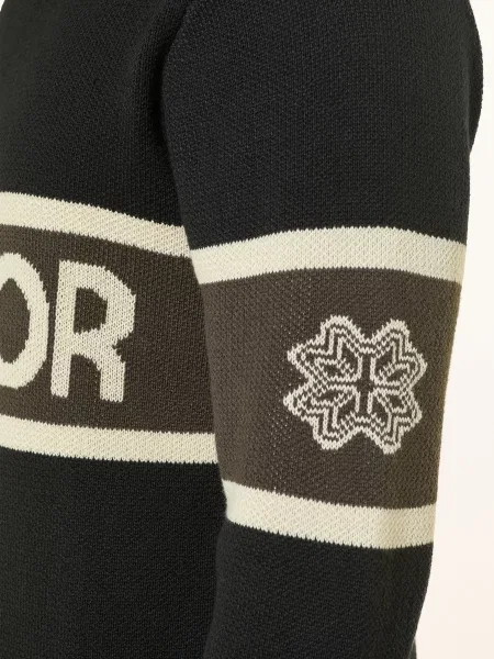 Pegador Sweter Z Golfem Lugano schwarz czarny