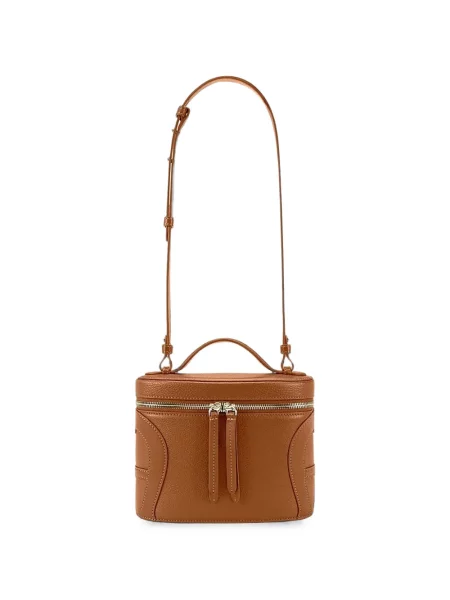 Geantă shopper Aigner din piele maro