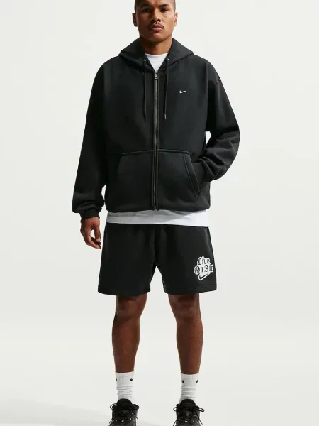 Bluza z kapturem Nike polarowa z kapturem czarna
