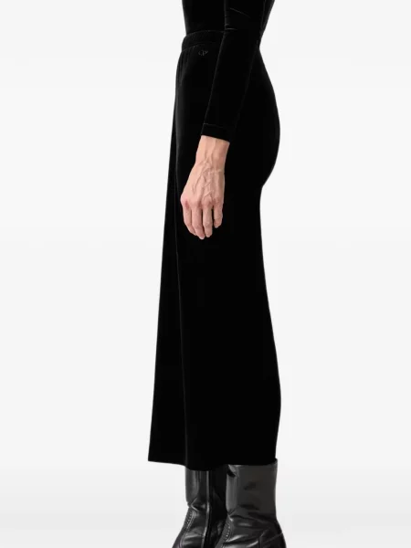 Fusta maxi Vetements de catifea negru