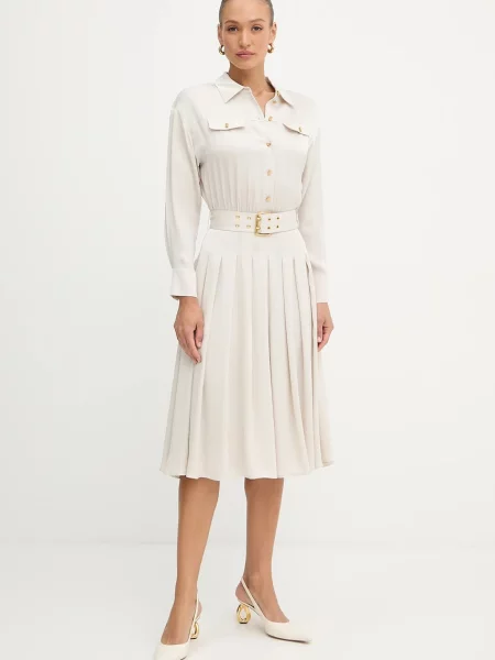 Рокля Marciano Guess ANITA среднодълга разкроена бежово