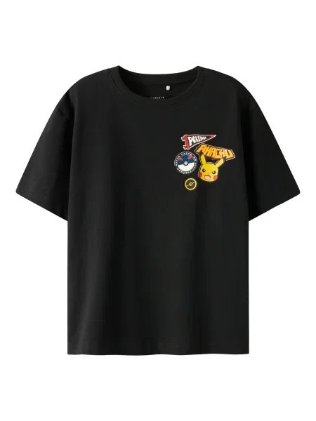 NAME IT Tricou NKMJeno Pokemon galben auriu / roz / roșu negru