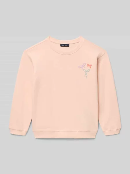 Bluza z okrągłym dekoltem i nadrukiem z motywem Blue Seven różowa