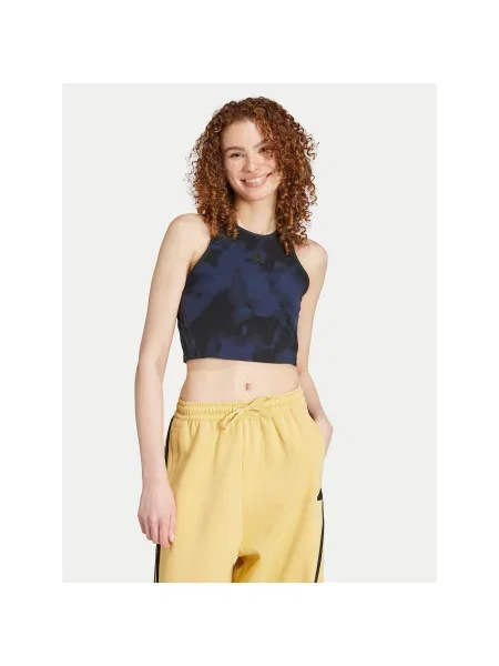 Топ Adidas в полоску синий