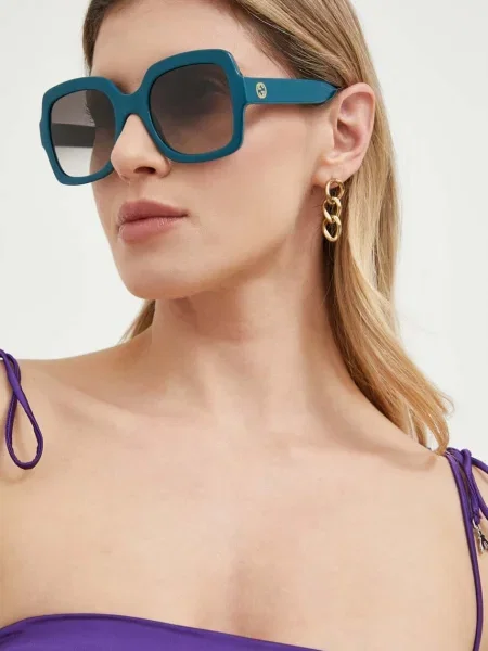 Gucci ochelari de soare femei albastru marin negru