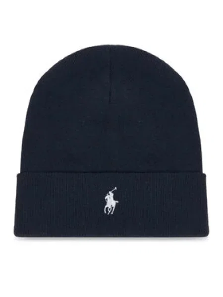 Set šal + kapa Polo Ralph Lauren Mornarsko modra