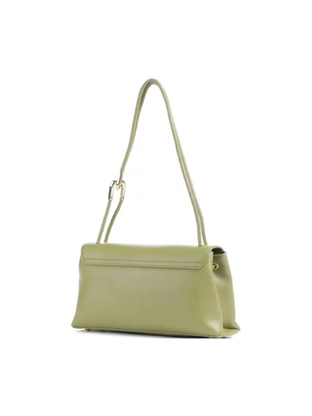 Torba na ramię z detal z logo Valentino Bags zielona