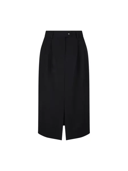 Spódnica ołówkowa Dolce And Gabbana wełniana czarna