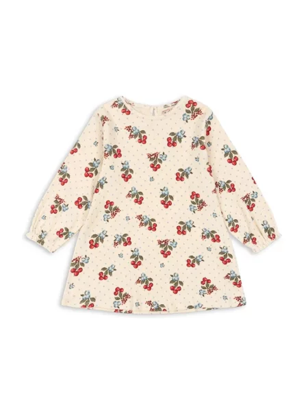 Konges Sløjd Dievčenské šaty CHLEO DRESS GOTS béžová
