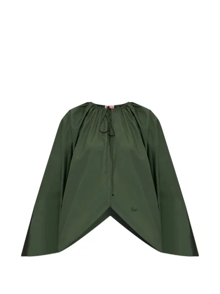 Bluză Kenzo cu broderie cu legături verde
