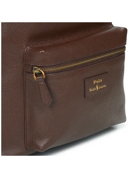 Rucsac Polo Ralph Lauren mari din piele maro