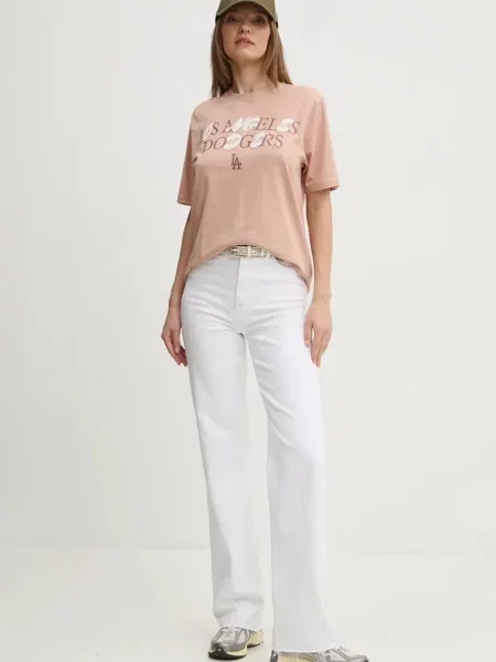 Футболка 47 Brand бежевая