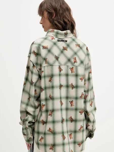 Сорочка Barrow relaxed класичний комір зелений