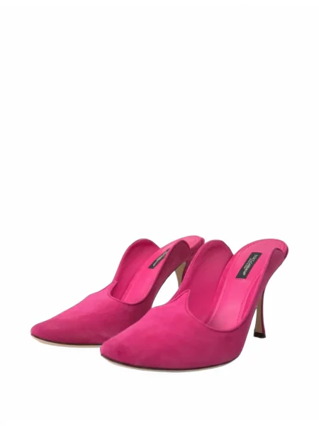 Mules Dolce & Gabbana σουέντ ροζ