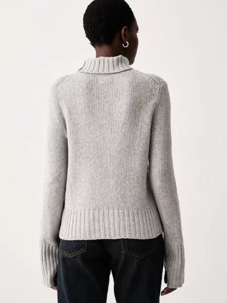 Zadig&Voltaire sweter wełniany NALMA szary
