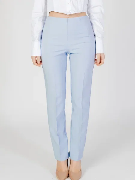 Pantaloni Sandro Ferrone alb