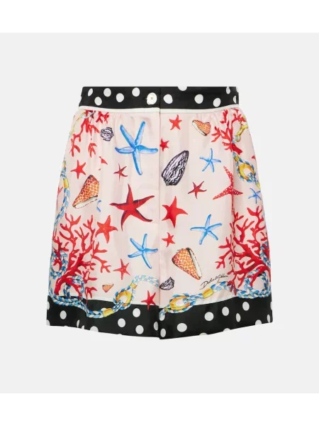 Pantaloni Dolce&gabbana din satin alb