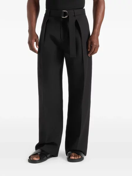Cu centură pantaloni Manière De Voir negru