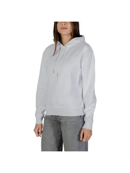 Froté mikina Calvin Klein Jeans biela