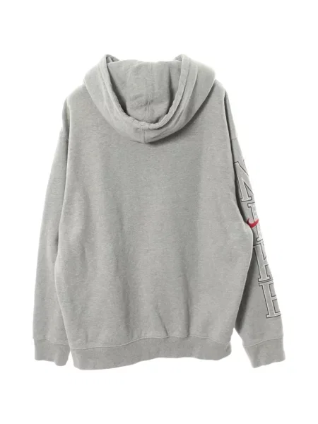 Hanorac cu glugă Supreme cu broderie gri