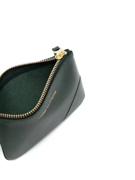 Peněženka Comme Des Garçons Wallet s potiskem zelená