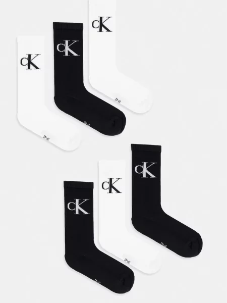 Calvin Klein férfi zokni pamuttal csomag fekete