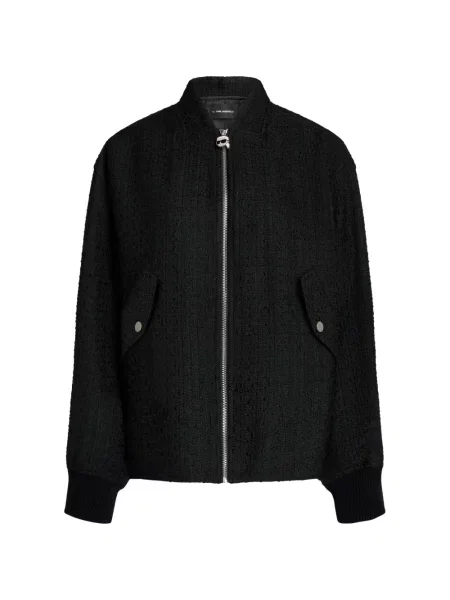 Bouclé geacă bomber Karl Lagerfeld negru