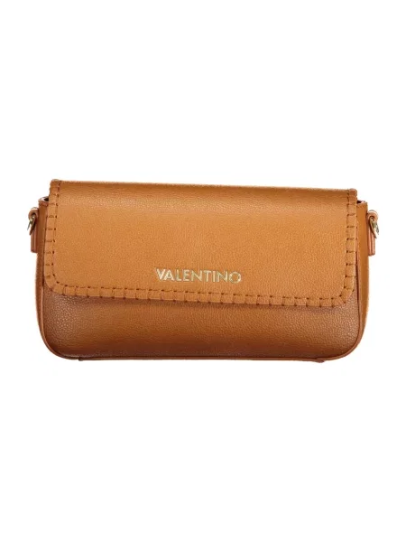 Lniana torebka crossbody Valentino By Mario Valentino brązowa