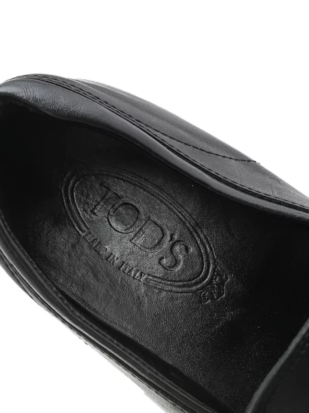 Kožne remenčić loaferice Tod's crna