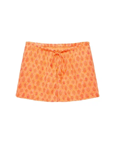 Pull&Bear Hlače / tamno narančasta