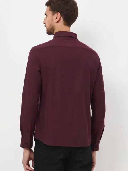 Сорочка Medicine slim комір button-down бордовий