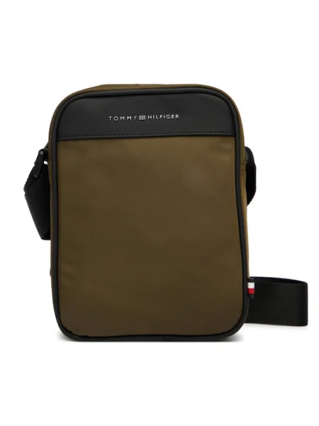 Taška cez rameno Tommy Hilfiger Th Repreve Mini Reporter zelená