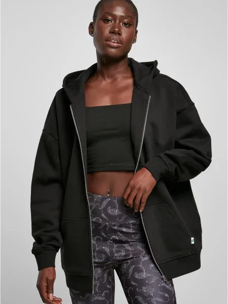 Urban Classics Hanorac / alb negru