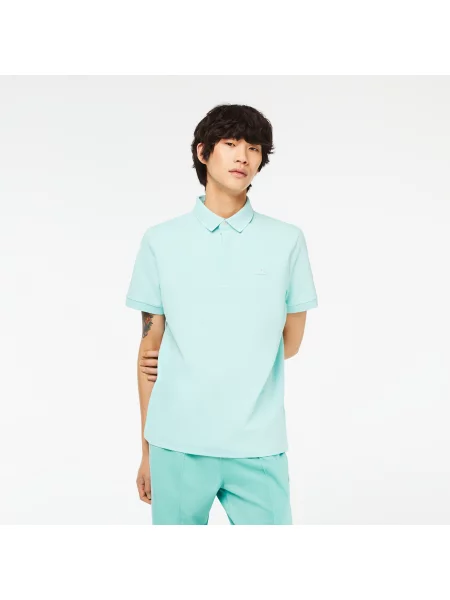 Lacoste Koszulka Polo Smart Paris Z Elastycznej Bawełny zielona