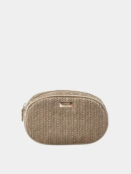 Кожаная сумка Keddo бежевая