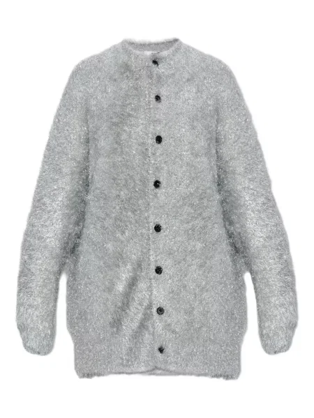 Cardigan Noir Kei Ninomiya tricotate argintiu