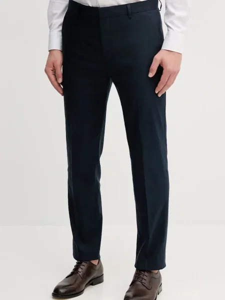 Calvin Klein Nadrág | Tapered fit len hozzáadásával kék