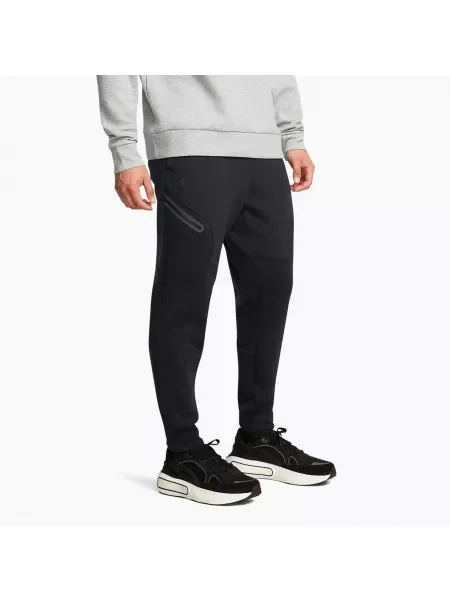 Pantaloni pentru bărbați Under Armour Unstoppable Fleece negru/negru negru